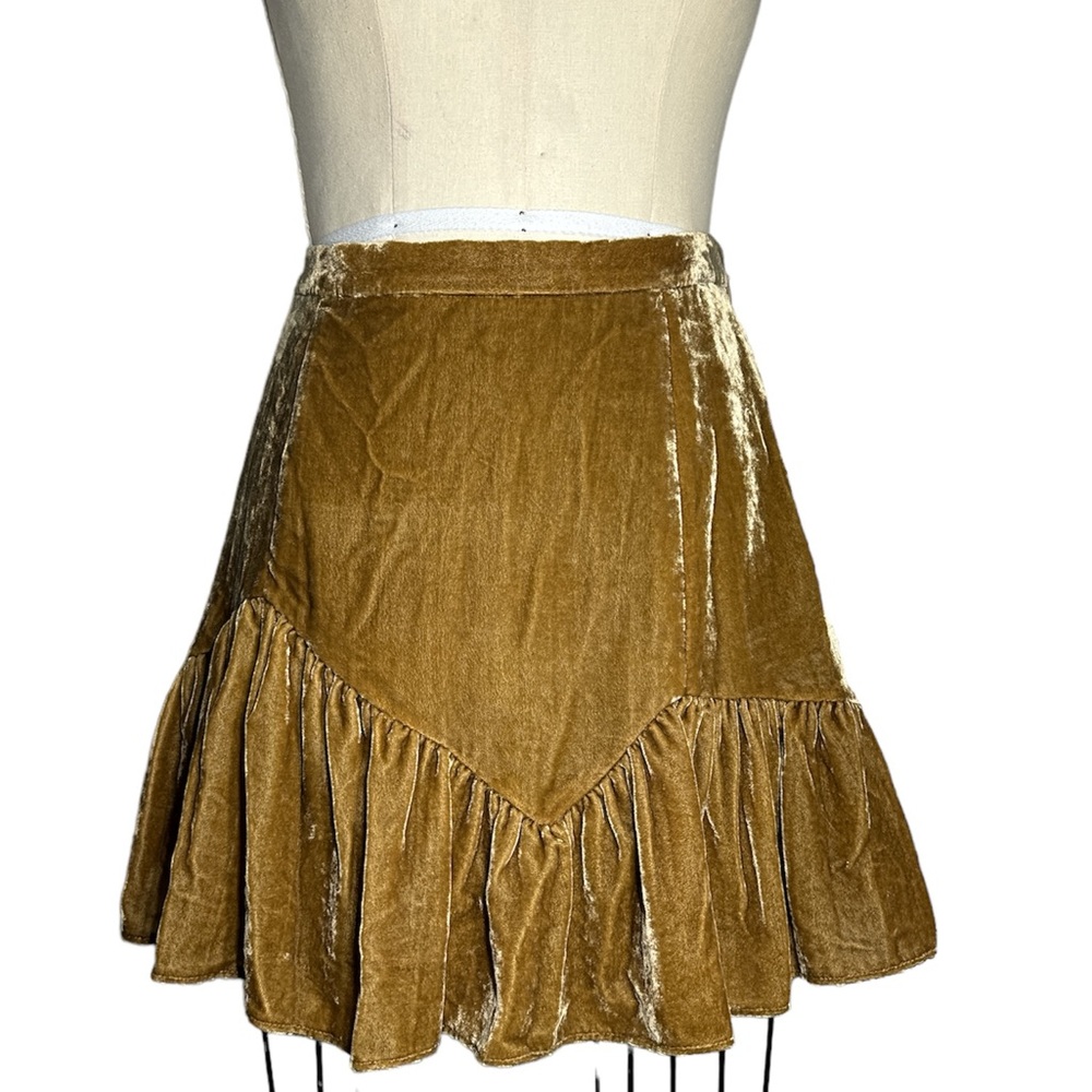 LoveShackFancy Ruffle Embellishment Mini Skirt